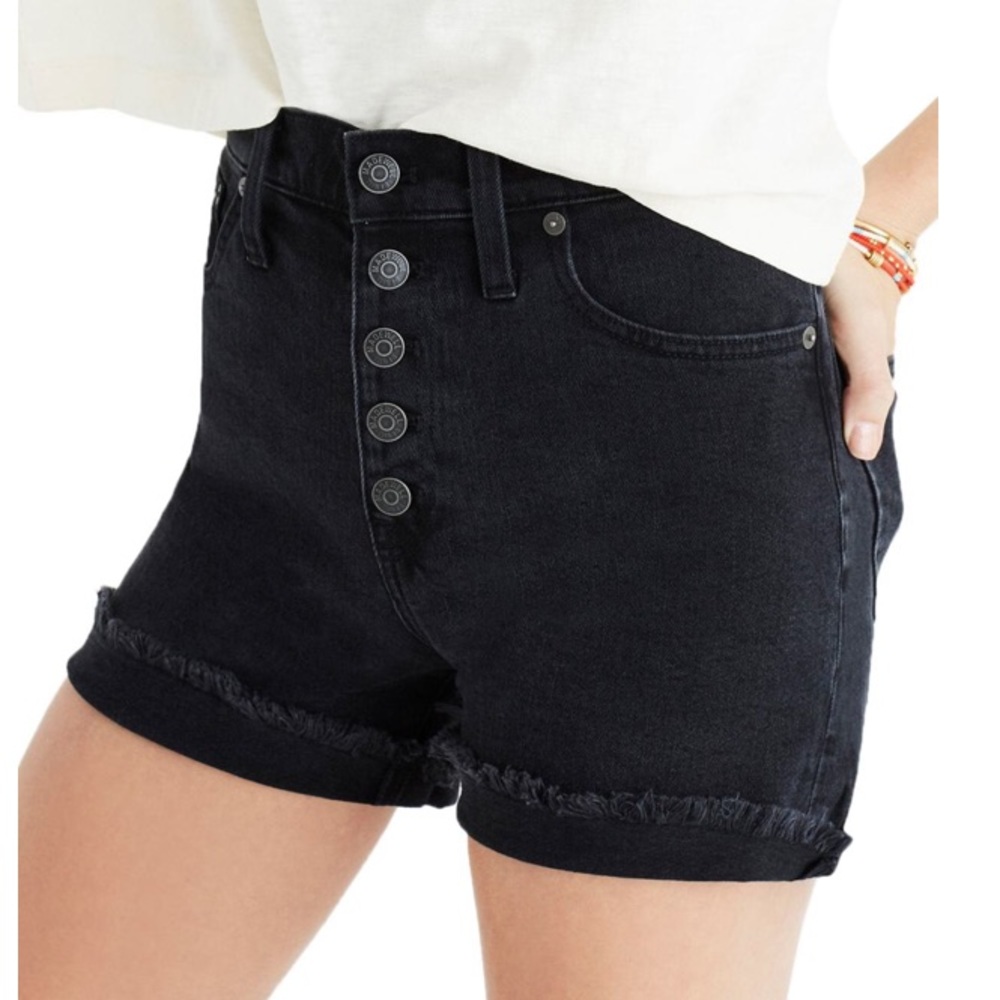 MADEWELL PERFECT SUMMER BLACK SHORTS